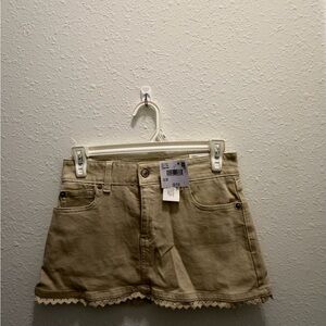American Eagle Outfitters Tan Mini Skirt